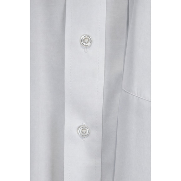 Christian Dior Mens 17x34 White Designer Dress Shirt Concealed Hidden Button - Picture 2 of 16
